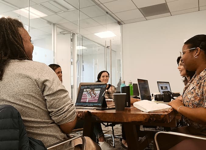 Community group of children and adults